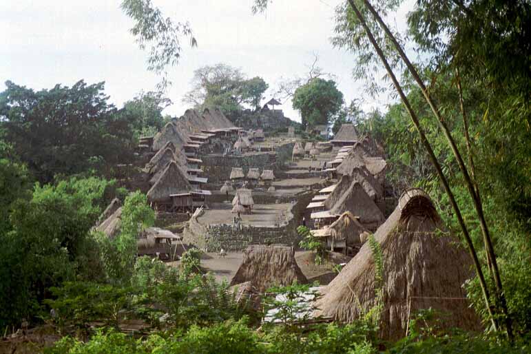 Flores/Indonesien/Gunung Inerie/Bajawa: Das traditionelle Dorf Bena