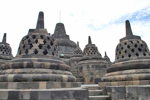 Borobudur Tempel in der Naehe von Yogyakarta -Insel Java Indonesien