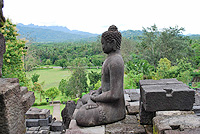 Borobudur Tempel in der Naehe von Yogyakarta -Insel Java Indonesien