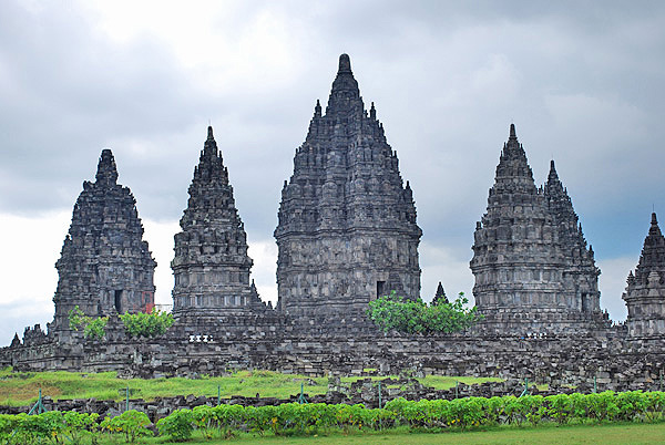 Prambanan Tempel on Java Island in Indonesia. Near Yogyakarta. Java Tour